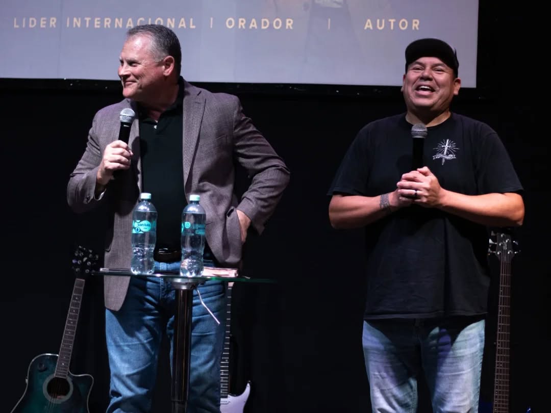 Speakers at a PowerHouse Peru church event